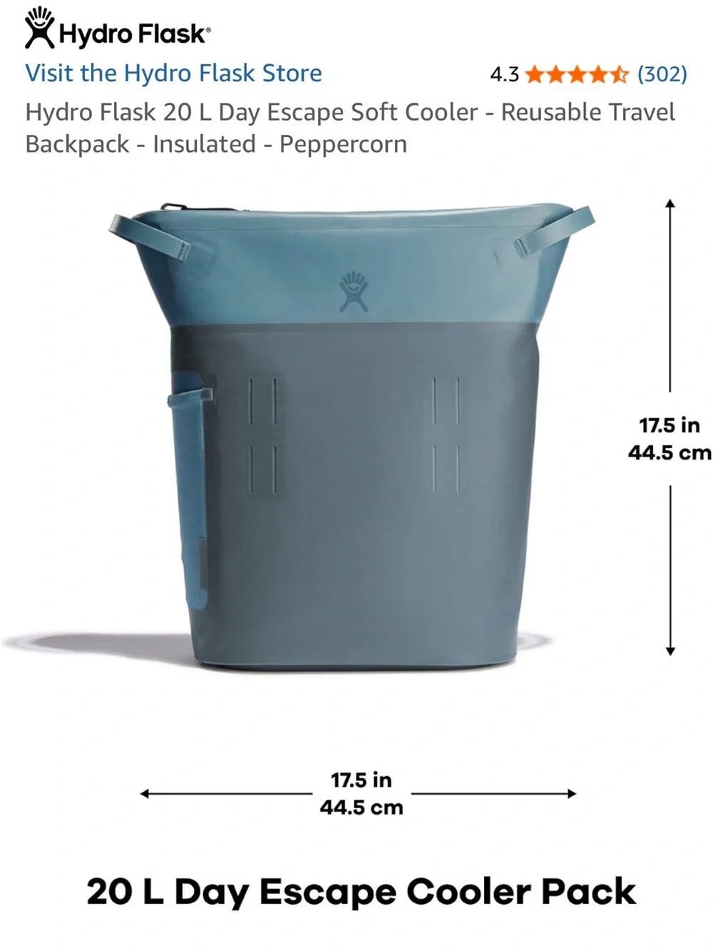 Hydro Flask 20L Day Escape soft cooler backpack Talus